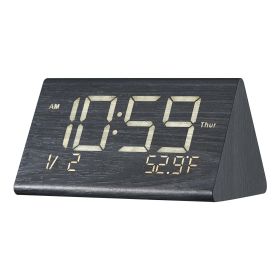 VEVOR Digital Alarm Clock with Dual Alarm USB Night Light Desktop Clock Black