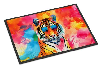 Hippie Animal Bengal Tiger Doormat Front Door Mat Indoor Outdoor Rugs for Entryway, Non Slip Washable Low Pile, 24H X 36W