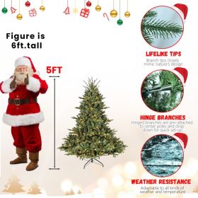 PE, PVC Christmas Tree, Green (Option: 5ft)