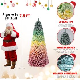 PVC Rainbow Flocking Tree (Option: Half of 15ft)